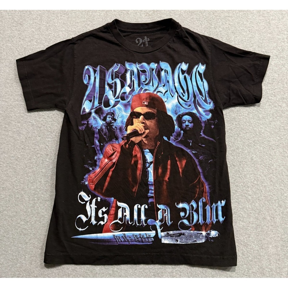 21 Savage It's All A Blur Official Tour T Shirt Size Adult S Double Sided